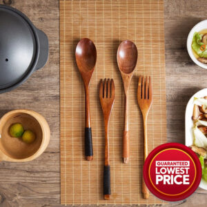 Japanese Spoon and Fork Wood Cutlery Set