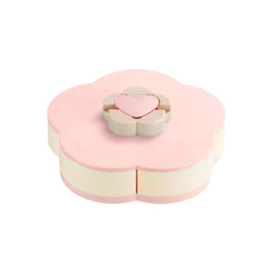 Rotating Snack Box Flower Design Food Storage
