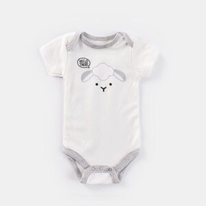 Short-sleeved Bodysuit Romper Newborn Clothes Onesies Wlamb