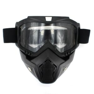 Motorcycle Brand New Detachable Uni Mask with Goggles Motor Gear and Accessories
